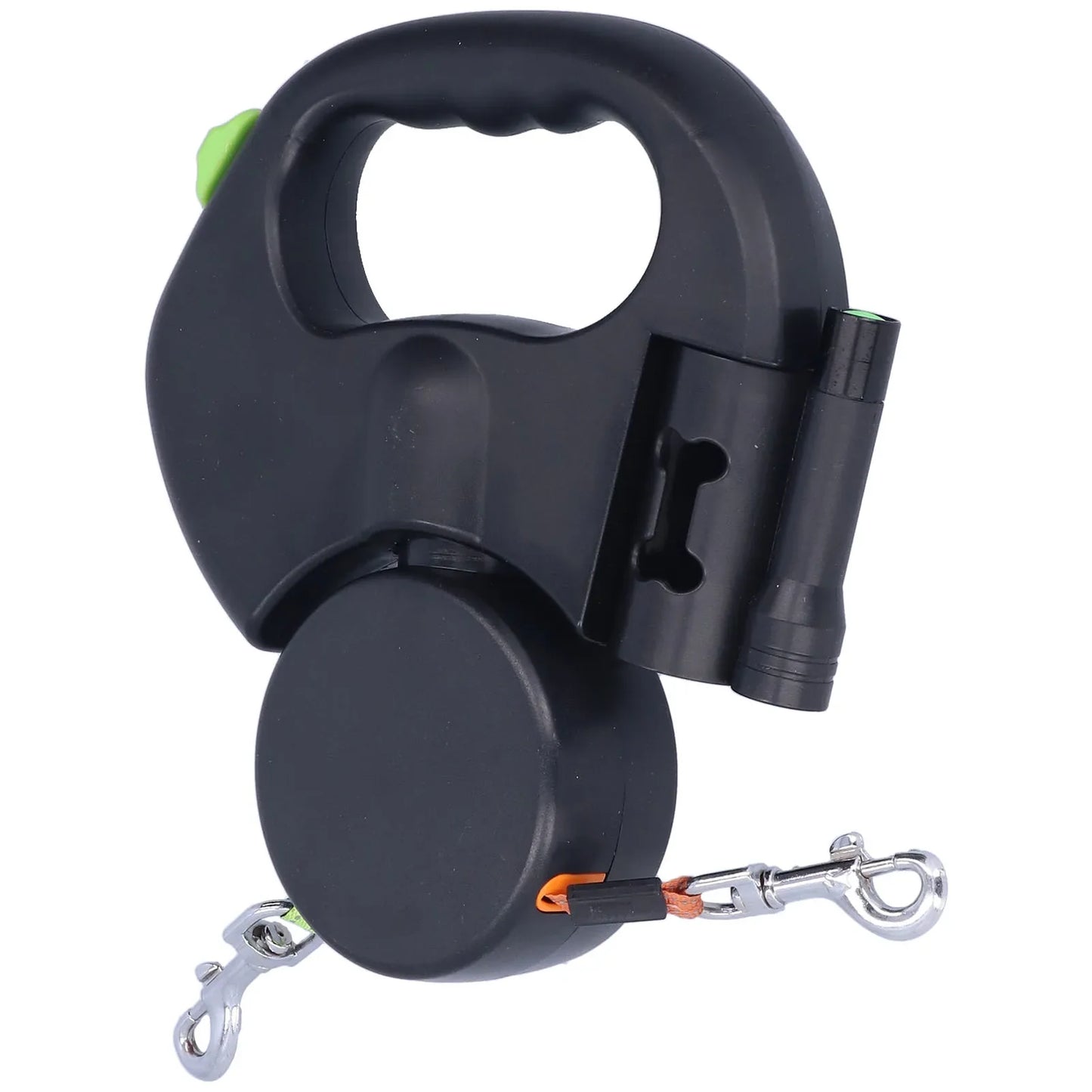 Retractable Double Dog Leash – No-Tangle Dual Leash for Two Dogs, Heavy Duty, Reflective, Comfortable Grip